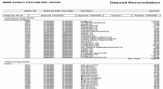 Psych Billing Reports | Psychiatric Billing Associates